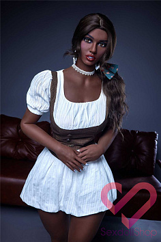 Темнокожая секс кукла Кейран 164 - купить темнокожие секс куклы с металлическим скелетом