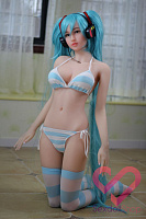 Секс кукла Богдана 165 с голубыми волосами (фото 12)
