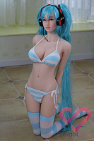Секс кукла Богдана 165 с голубыми волосами (фото 8)