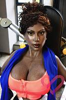 Темнокожая секс кукла Мариам 151 - купить темнокожие секс куклы с металлическим скелетом